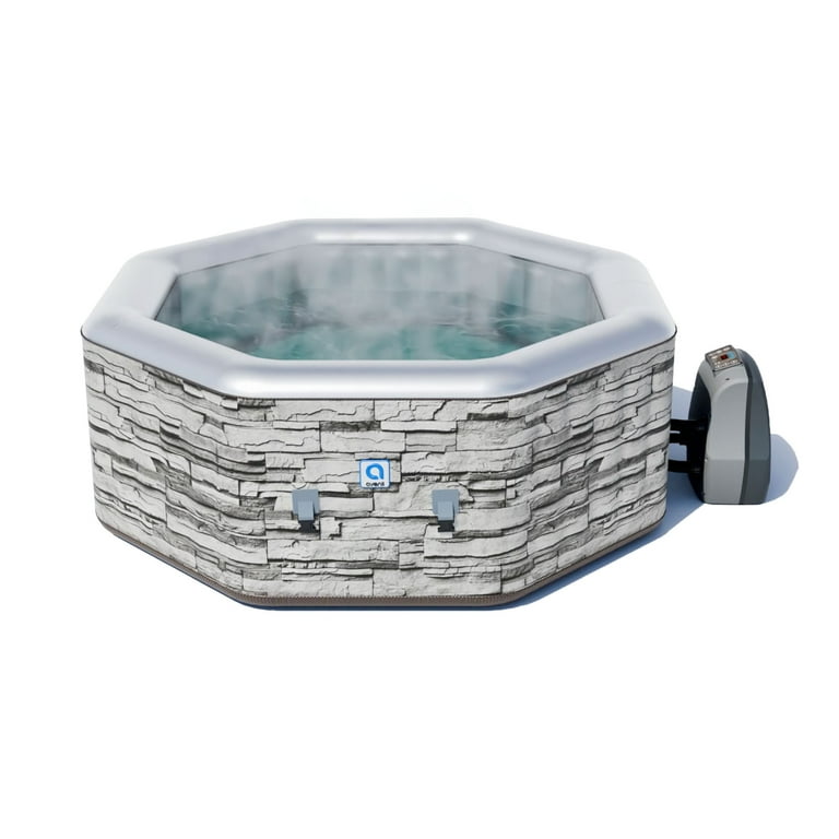 Avenli Vermont 3-5 Person Inflatable Hot Tub Spa + Cover, Gray