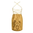 thumbnail image 5 of DAFEI Sequin Homecoming Dresses Short Sparkly Tight Mini Formal Evening Cocktail Gowns with Slit, 5 of 5