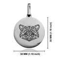 thumbnail image 2 of Stainless Steel Geometric Polygon Raccoon Animal Round Medallion Keychain Circle Ring, 2 of 2