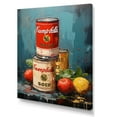 thumbnail image 2 of Designart "Sensational Soup In Popart" Pop Art Canvas Wall Art, 2 of 7