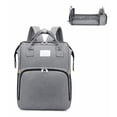 thumbnail image 1 of Mochila Xtellar Pañalera Cuna Impermeable Multifunción Bebe Viaje Color Gris, 1 of 4