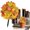 Orange-C, variant on Fall Garden Stakes Outdoor, Orange Pumpkin Accent Artificial Flowers Halloween 22.04in Height Thanksgiving Lawn Decor for Yard Pathway Planter Porch Fall Harvest Landscape Stake Ornament