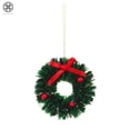 thumbnail image 6 of Luxtrada 10/5 Pcs 2.4inch Mini Christmas Wreaths Dollhouse Miniature Christmas Tree Decoration Garland Wreath Mini Craft Wreaths Winter Snow Ornaments, 6 of 10