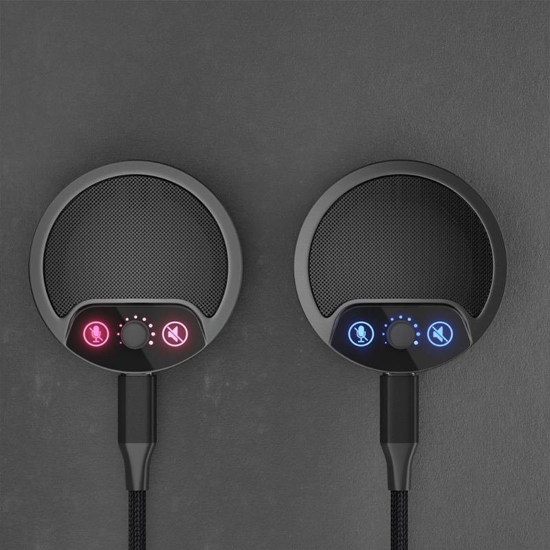Omnidirectional Condenser Microphones Flat Appearance Mic Universal 3.5mm Plug Noise Cancelling High Sensitivity