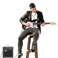 thumbnail image 5 of Zeny Beginners 39" Full Size Electric Guitar with Amp, Case and Accessoriese, Black, 5 of 8