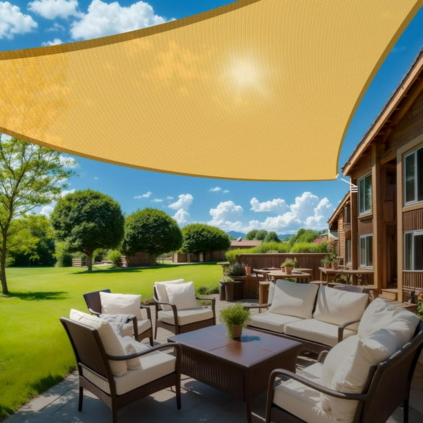 Sombrilla para patio HappyTrends, 195 x 195 x 195 cm, resistente a los rayos UV