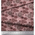 thumbnail image 2 of Soimoi Polyester Crepe Fabric Floral Mandala Print Fabric by Yard 42 Inch Wide, 2 of 3