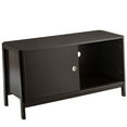 thumbnail image 5 of Demi Bonn TV Stand, TV Cabinet, Modern Entertainment Cabinet with Sliding Doors, Media Entertainment Center with Storage, for Living Room, Bedroom, Dark Brown, 5 of 9