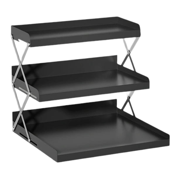 Organizador de barra de café, portavasos para tazas de café, accesorios plegables, estación de café Negro