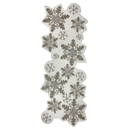 Regency Beaded Jewel Snowflake Centerpiece