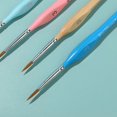 thumbnail image 3 of 5PCS Fine Detail Brushes Miniature Brush for Fine Detailing Models Painting, Nail Art, Acrylic Watercolour, Miniatures Pink, 3 of 5