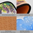 thumbnail image 3 of SKYSONIC Bottles Wineglasses Kitchen Rugs 2 Pieces, Grapes Sunset Floor Mat Room Area Rug Washable Carpet Perfect for Living Room Bedroom Entryway, 3 of 7