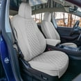 thumbnail image 3 of For 2020-2025 Tesla Model Y FH Group Waterproof Neoprene Custom Fit Made Car Seat Covers - Front Set Solid Gray, 3 of 6