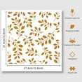 thumbnail image 4 of 1pc Leaf Painting Stencils Templates Reusable DIY Art and Craft Stencils for Painting on Wood Fabric Canvas Tile 11.8×11.8 Inch, 4 of 10