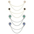 thumbnail image 1 of Unique Bargains 4 Pack Sweater Clips Vintage Cardigan Collar Clips with Chain for Women, 1 of 6