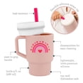 thumbnail image 6 of Infantino My 1st Tumbler Valentine's Edition – Adorable Miniature Tumbler with Leak-Resistant Straw and Toddler-Friendly Handle, Encourages Hydration, Easy to Clean, 9 fl. oz, 6 of 11