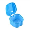 thumbnail image 2 of Estuche de Dentadura , Copa con Colador, Caja BañO Almacenamiento Dientes Falsos Cesta Soporte Contenedor Neto para Viajes, 2 of 5