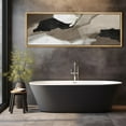 thumbnail image 3 of IDEA4WALL Extra Large Framed Canvas Print Wall Art Watercolor Abstract Earth Tones Artwork Nature Vintage Pastel Fine Art Decorative Relax/Calm for Rooms Decor - 60"x20", 3 of 5