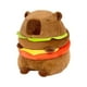 thumbnail image 4 of Peluche hamburguesa Capybara Capybara estatuilla sofá único almohada Capybara muñeca suave 28cm, 4 of 9