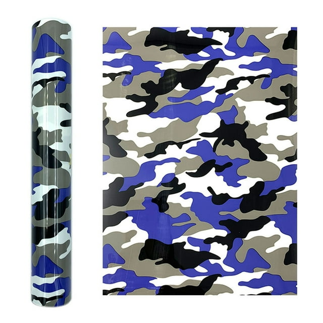 Leutsin Vinyle de Transfert Thermique Camouflage à Imprimé Léopard Vinyle pour Impression de Vêtements