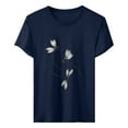 thumbnail image 5 of Tshirts for Women's Print Shirt Short Sleeve Round Neck T Shirt Fashion Top Lightweight Soft Casual Summer Clothing Clothes Fashion Clothing, 5 of 5
