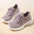 thumbnail image 2 of enyan Little Boys Girls Soft Strap Mesh Jogger Athletic Sneakers (Little Kid/Big Kid) Purple,4, 2 of 7