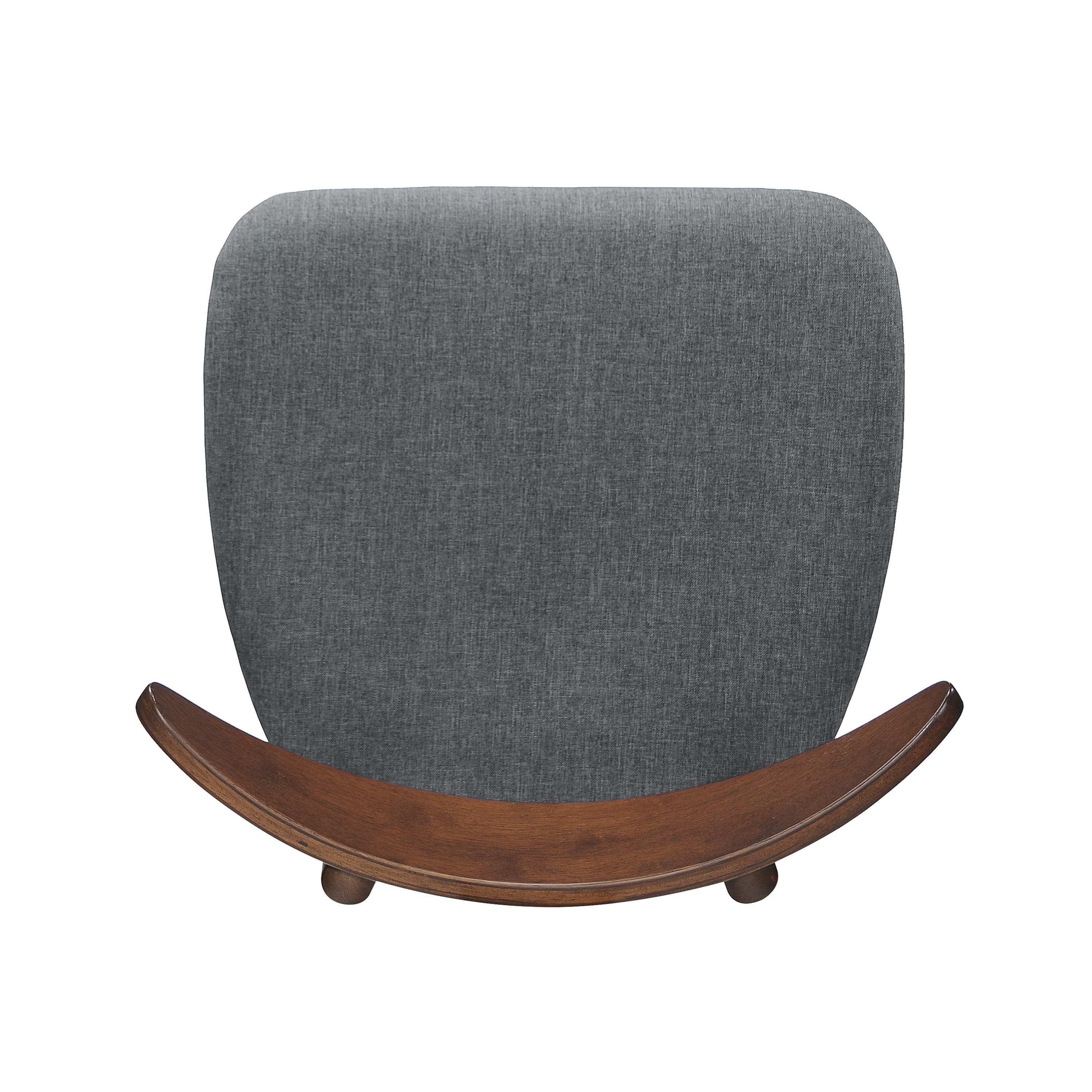 Noble House Branson Indoor Dining Chairs (Set of 2), Charcoal, Walnut