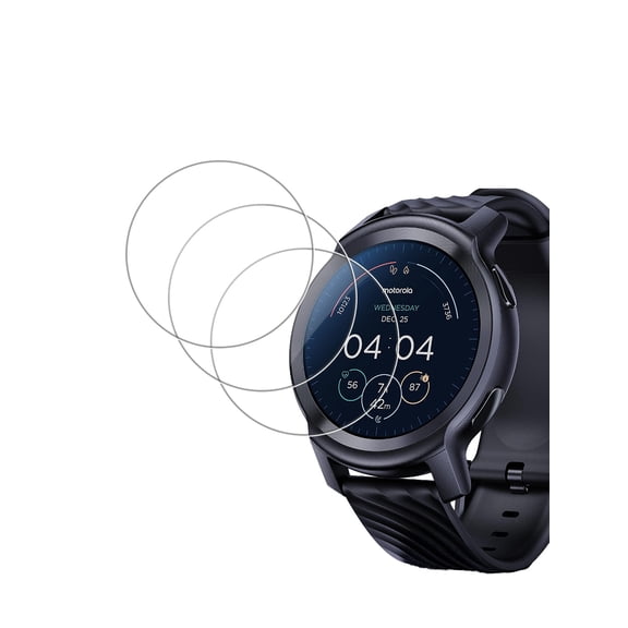 [3 Pack] HYRACPO Tempered Glass Screen Protector for MOTO Watch Ultra , HD Anti-Scratch Protector