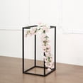 thumbnail image 3 of Balsa Circle 2 Pieces 16" Black Matte Metal Geometric Rectangular Stands Flower Vase Holders, 3 of 8