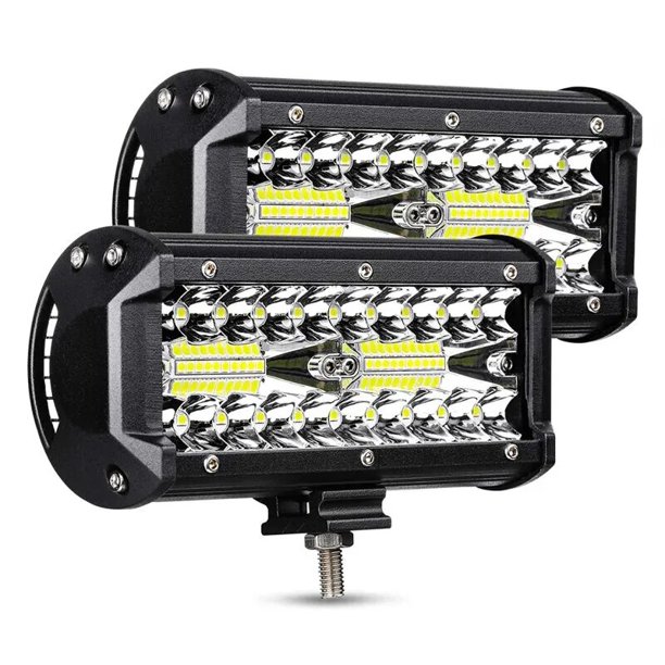 Barra de luz antiniebla impermeable para conducción y trabajo, Combo de focos de inundación para UTV, ATV, camión y barco, 13200LM, 40LED, 120W