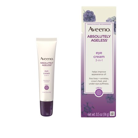 Aveeno Absolutely Ageless 3-in-1 Under Eye Anti-Wrinkle Cream, 0.5 oz