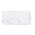 thumbnail image 3 of Staples Gummed Security Tinted Business Env. 4 1/8" x 9 1/2" White Wove 500/BX 918161, 3 of 4