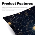 thumbnail image 2 of Gemini Constellation Decorative Covers for Chair - Set of 2, Unique Patterns, 16x16, 18x18, 20x20 Inches for Home Decor and Gifts, 2 of 6