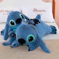 thumbnail image 3 of 45cm Stitch Doll Plush Toys Lilostitch Plush Stuffed Doll Soft Pillow Prone Posture Dark/light Blue Cute Toy Gifts, 3 of 4
