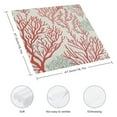 thumbnail image 3 of Qinduosi Red Orange Grey Coral Coastal Cloth Napkins Reusable Dinner Napkins, Summer Beach Seaside Nautical Cocktail Napkin Washable Table Napkins for Wedding/Holiday Party/Baby Shower  2 PCS, 3 of 7