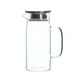 thumbnail image 1 of Jarra de vidrio transparente con tapa para servir agua fría o caliente, té helado o bebidas. tal como se describe, 1 of 8