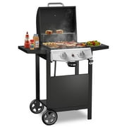 KISSAIR  20000BTU Outdoor Cooking Stainless Steel Portable Grill-Black
