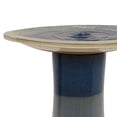 thumbnail image 6 of CQSXDA 17-Inch Tall Outdoor Bird Bath with Swirl Pattern, Glazed Ceramic Pedestal, for Garden Decor, Sapphire Blue,Sky Blue, 6 of 10