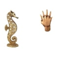 thumbnail image 1 of Figura de resina con abrazo dorado, manos de , escultura decorativa para oficina, dormitorio, sala de estar, estante y adorno para chimenea, 1 of 8