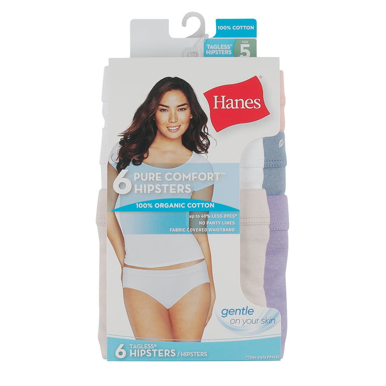 Women's Hanes® Pure Organic Cotton 4-pk. Full Brief Panty Set 44HOC4