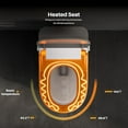 thumbnail image 2 of Smart Toilet,Tankless Toilets Dynamic Clean with Dryer, ADA Comfort Height One Piece Toilet with Warm Water Bidet,Modern Smart Toilet with Bidet Built In with Foot Sensor,Power Outage and Flush Grey, 2 of 9
