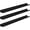 Black, variant on Floating Shelves, Wall Shelf Set of 3, 90 cm Hanging Shelf with Raised Edge and Invisible Brackets, for Bathroom, Bedroom, Kitchen, Office, Living Room Decor, Greige