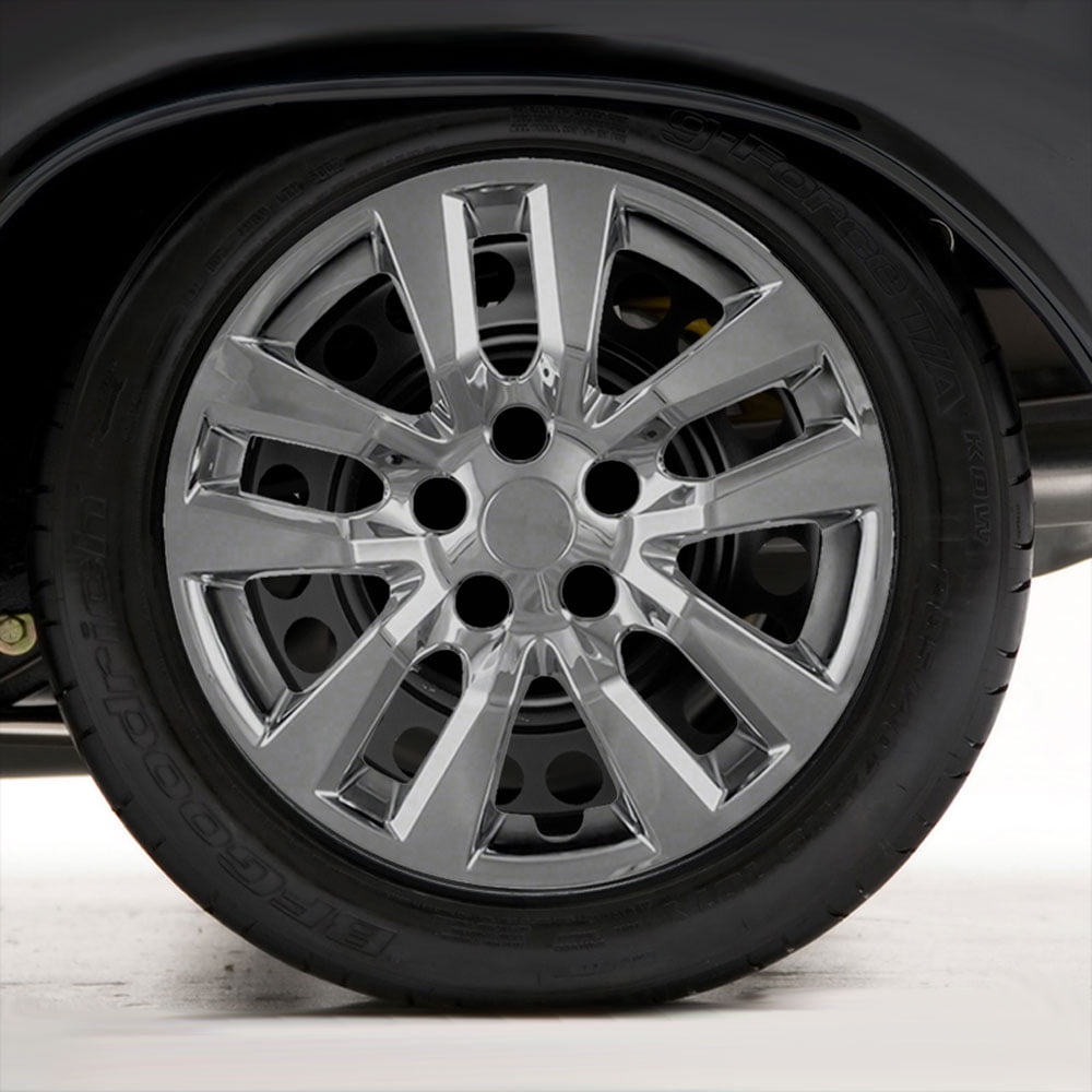 Set of Four 16" Chrome Hubcap Wheel Covers for 20132016 Nissan Altima (pushon)