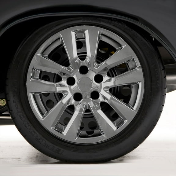 Set of Four 16" Chrome Hubcap Wheel Covers for 2013-2016 Nissan Altima (push-on)