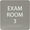 Clean Grey, variant on ADA CENTRAL SIGNS - 6" X6" Exam Room 3 Sign - ADA Compliant Tactile Graphics Grade 2 Braille Text Acrylic Wall Signs - Educational Institution Directional Assistance Test Center Door Sign for Schools