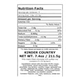 thumbnail image 2 of Kinder Country Milk And Cereal Chocolate Bar 7.64 oz., 2 of 2