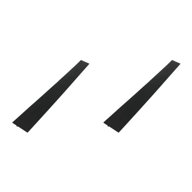 Wosthever Cubierta para espacio de encimera de estufa de cocina de gel de sílice, resistencia a la corrosión a altas temperaturas, fácil de Negro 21 pulgadas 2Conjunto