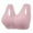 Pink, variant on Womens Front Closure Adjustable Support Seamless Yoga Bra for Movement and Comfortable Sleep Wear