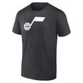 thumbnail image 2 of Men's Charcoal Utah Jazz Alternate Logo T-Shirt, 2 of 3