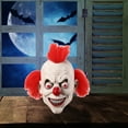 thumbnail image 3 of ITFABS Halloween Clown Mask, Creepy Killer Devil Full Head Latex Mask, 3 of 4